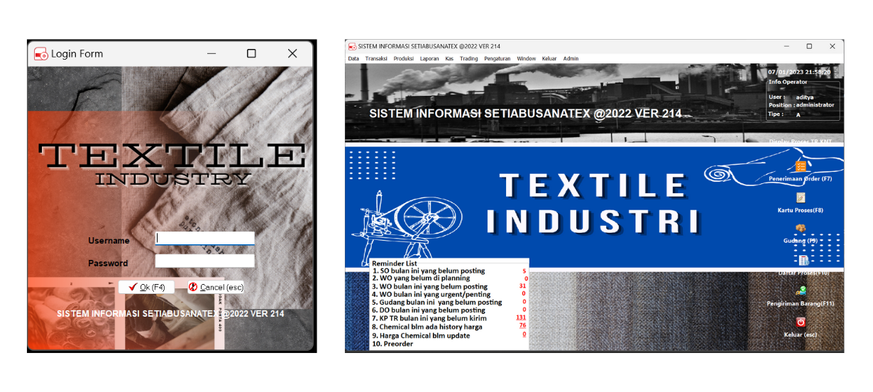 SetiaBusanaTex ERP Desktop