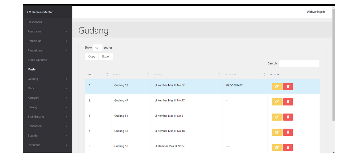 ERP CV. Kemilau Mentari – Integrated Inventory & Business Management System